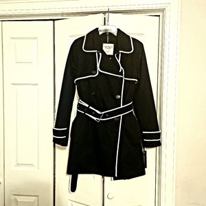 Tommy Hilfiger navy and white trench coat